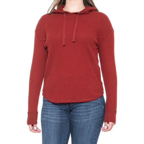 NEW Eddie Bauer Everett Waffle-Knit Hoodie   Ebony 161sn - Picture 5 of 5